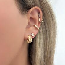 14K GOLD DIAMOND BRIA HUGGIES