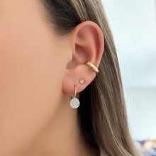 14K GOLD DIAMOND ANNI EARRINGS