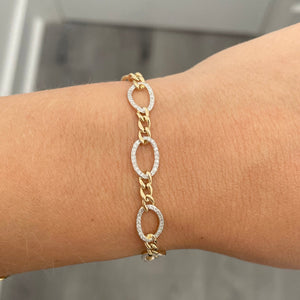 14K GOLD DIAMOND LEORA BRACELET