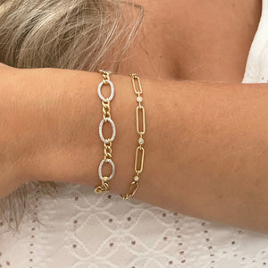 14K GOLD DIAMOND LEORA BRACELET