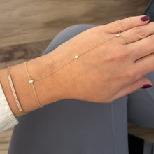 14K GOLD DIAMOND DEBRA HAND CHAIN