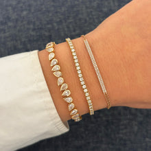 14K GOLD LAB GROWN DIAMOND NIKKI TENNIS BRACELET