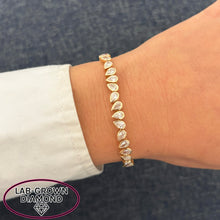 14K GOLD LAB GROWN DIAMOND NIKKI TENNIS BRACELET