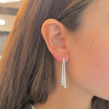 14K GOLD DIAMOND HALLE EARRINGS