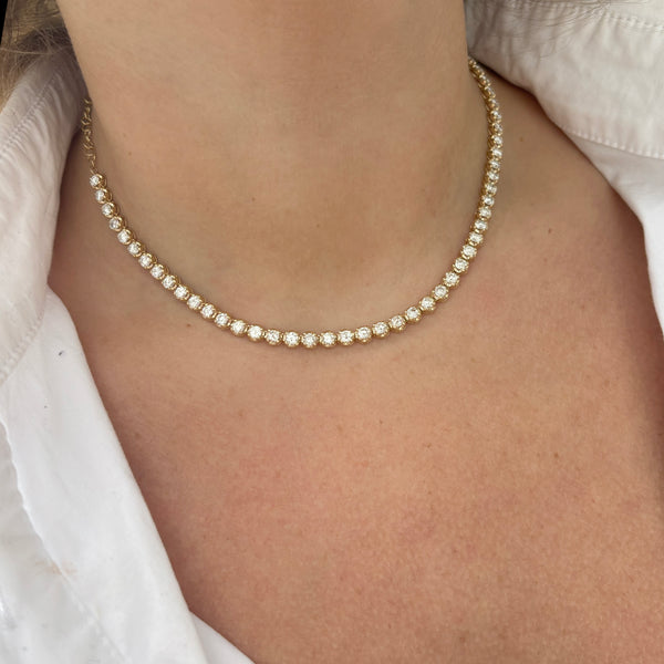 14K GOLD 5.50 CT DIAMOND ADDISON CHOKER