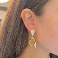 14K GOLD DIAMOND SANDRA EARRINGS