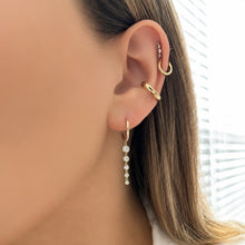 14K GOLD DIAMOND SMALL LAYNA BEZEL EARRINGS