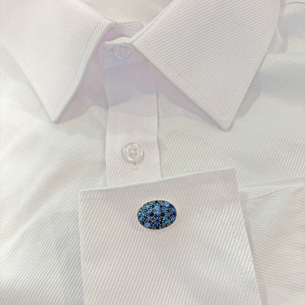 14K GOLD SAPPHIRE NATE CUFFLINKS