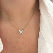 14K GOLD DIAMOND JENNY BUTTERFLY NECKLACE