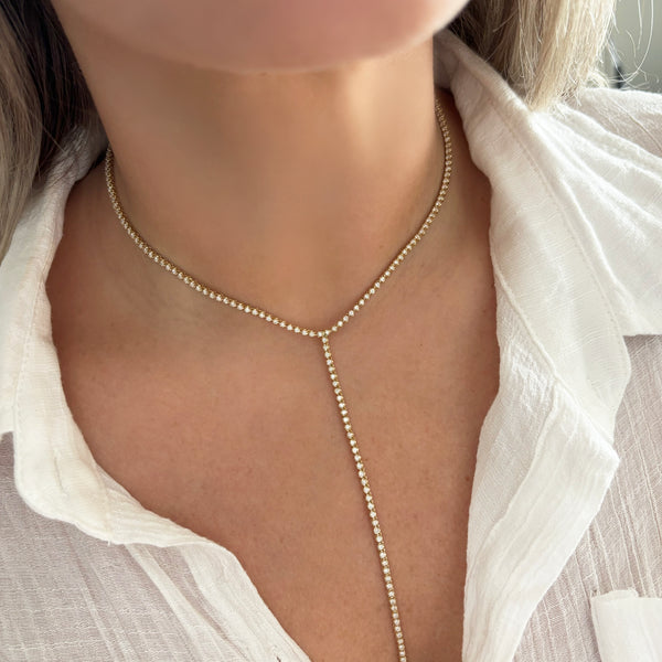 14K GOLD DIAMOND KAYLEE LARIAT