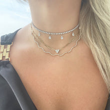 14K GOLD DIAMOND ADDISON PEAR CHOKER