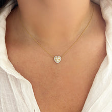 14K GOLD DIAMOND BLAIRE HEART NECKLACE