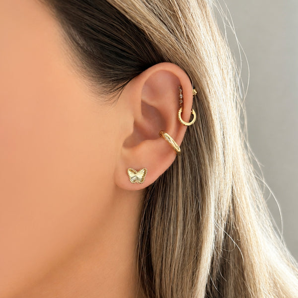 14K GOLD BREE BUTTERFLY STUDS