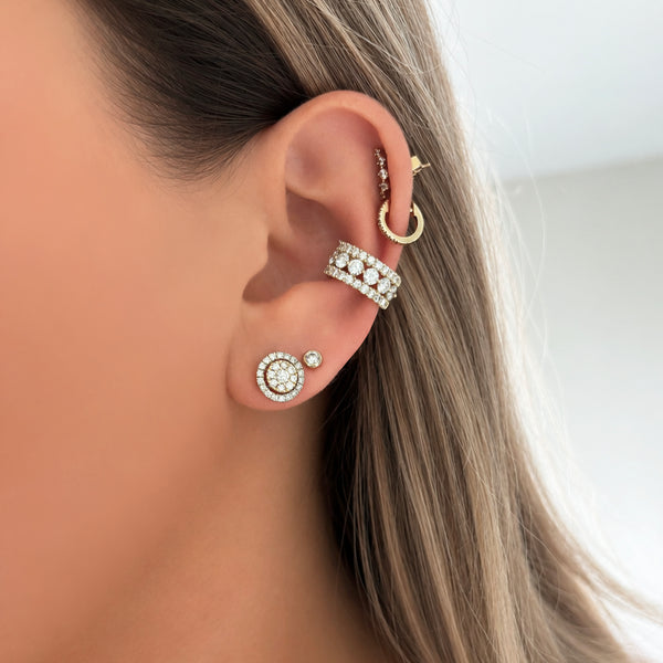 14K GOLD DIAMOND CALLIE STUDS