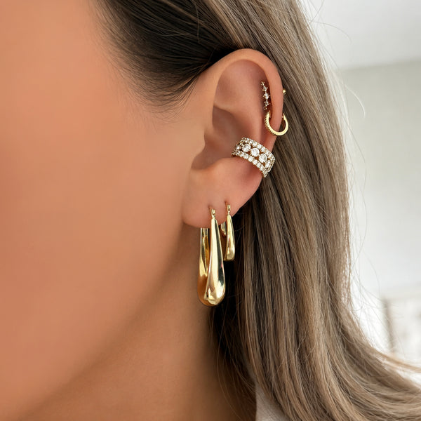 14K GOLD ALISA HOOPS
