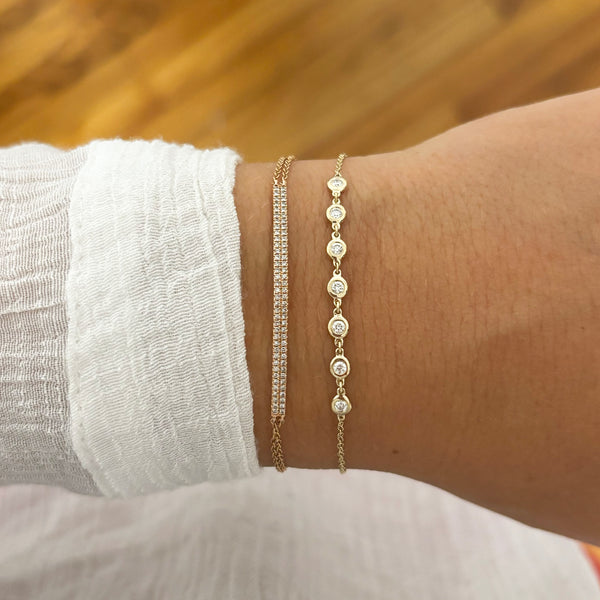 14K GOLD DIAMOND LENI BRACELET