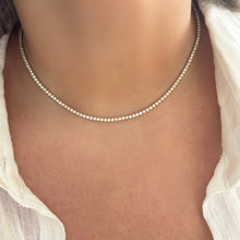 14K GOLD 4.13 CT DIAMOND TENNIS NECKLACE