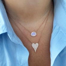 14K GOLD DIAMOND MEDIUM JANINE HEART NECKLACE