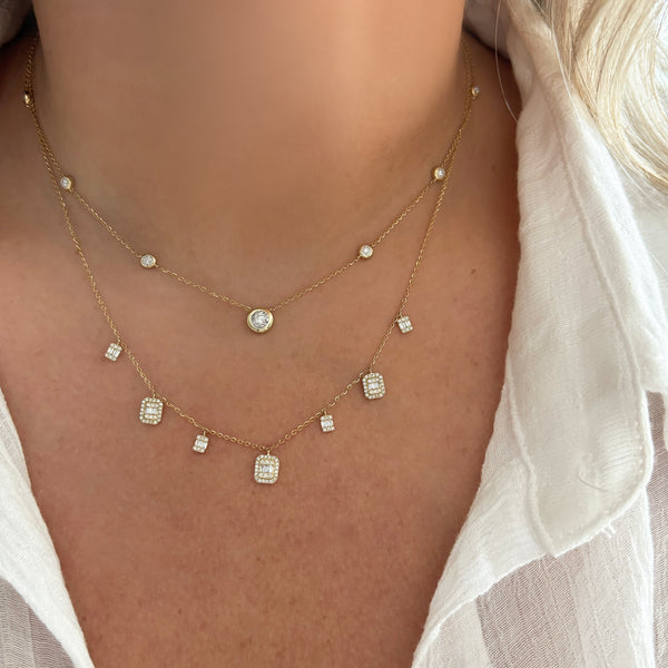 14K GOLD DIAMOND JANIE NECKLACE