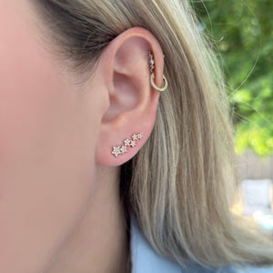 14K GOLD DIAMOND SIERRA STAR CRAWLERS