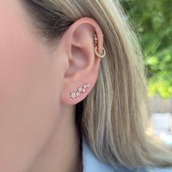 14K GOLD DIAMOND SIERRA STAR CRAWLERS