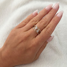 14K GOLD DIAMOND RAVEN RING