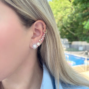 14K GOLD DIAMOND GRACE STUDS