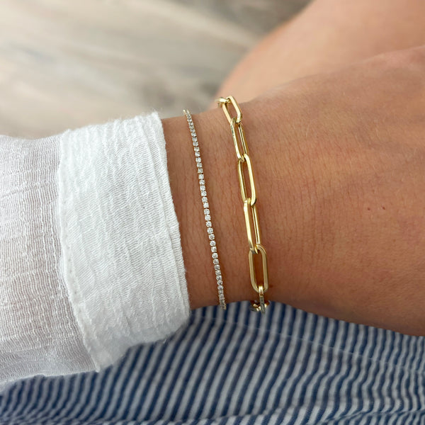 14K GOLD LINDA LINK BRACELET