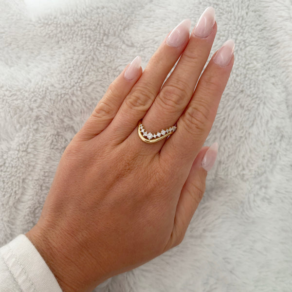 14K GOLD DIAMOND KIERA RING