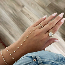 14K GOLD DIAMOND EVIE HEART RING