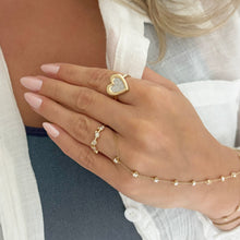 14K GOLD DIAMOND EVIE HEART RING