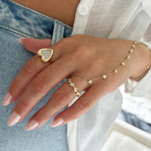 14K GOLD DIAMOND EVIE HEART RING