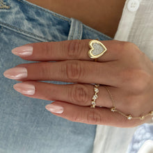 14K GOLD DIAMOND AUDREY PEAR RING