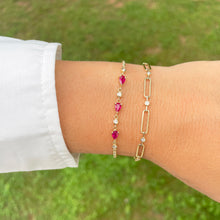 14K GOLD DIAMOND RUBY ALIX BRACELET