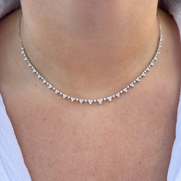 14K GOLD DIAMOND SOFIA NECKLACE