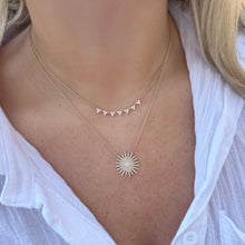 14K GOLD DIAMOND GRACE STARBURST NECKLACE