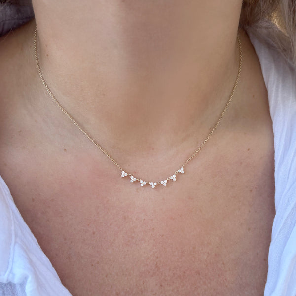 14K GOLD DIAMOND BRIA NECKLACE