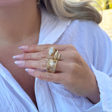 14K GOLD DIAMOND STEPH RING