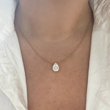 14K GOLD DIAMOND MIRANDA PEAR NECKLACE