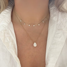14K GOLD DIAMOND MIRANDA PEAR NECKLACE