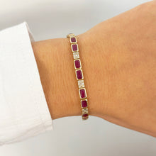 14K GOLD DIAMOND RUBY NAOMI BRACELET