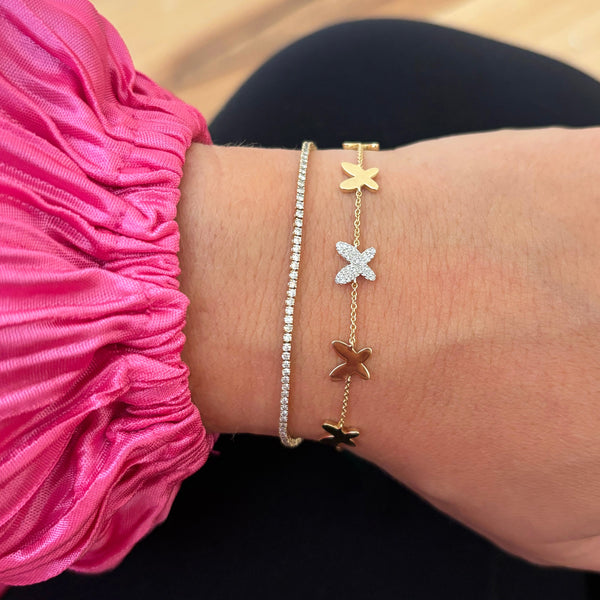 14K GOLD DIAMOND MAEVE BUTTERFLY BRACELET