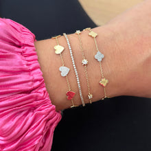 14K GOLD DIAMOND MAEVE HEART BRACELET