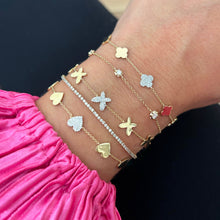 14K GOLD DIAMOND MAEVE HEART BRACELET