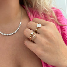 14K GOLD DIAMOND AVRIL HEART RING