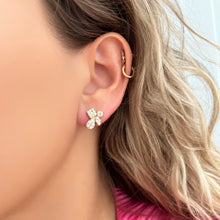 14K GOLD DIAMOND MONICA STUDS
