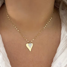 14K GOLD DIAMOND MIA HEART NECKLACE