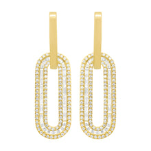 14K GOLD DIAMOND BAGUETTE LILAH EARRINGS