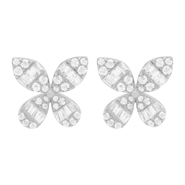 14K GOLD DIAMOND JENNY BUTTERFLY STUDS