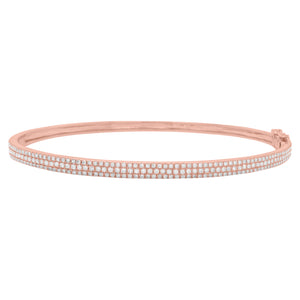 14K GOLD DIAMOND VERA BANGLE